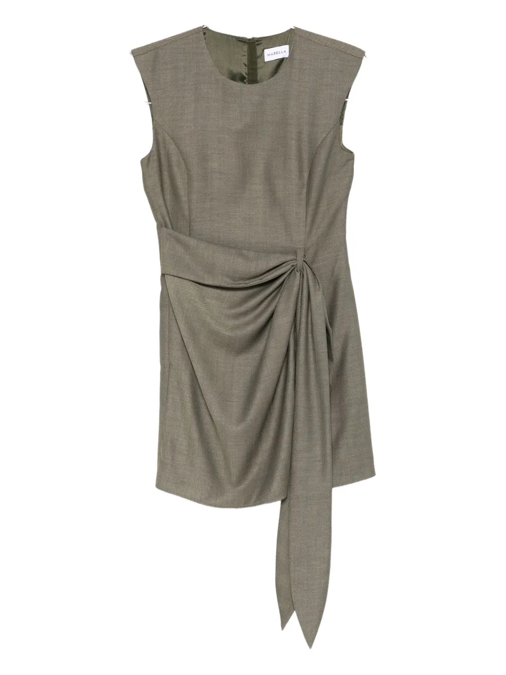 tie-front sleeveless dress