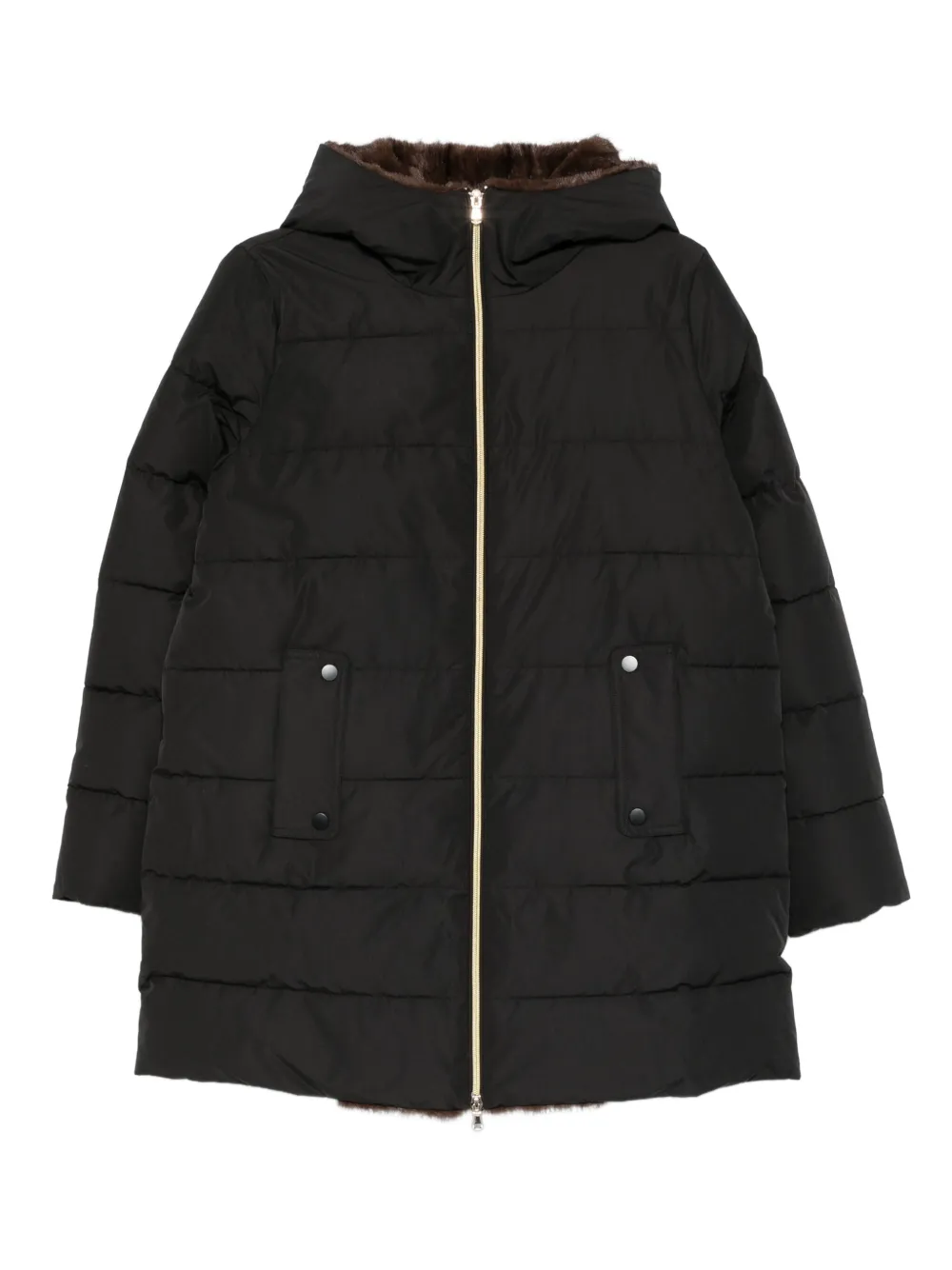Marella abrigo Gebel con capucha | negro | Image 1