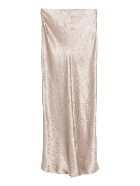 Marella ruffled satin midi skirt