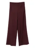 Marella elastic-waist wide-leg trousers - Red