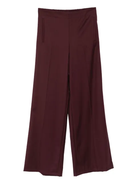 Marella elastic-waist wide-leg trousers