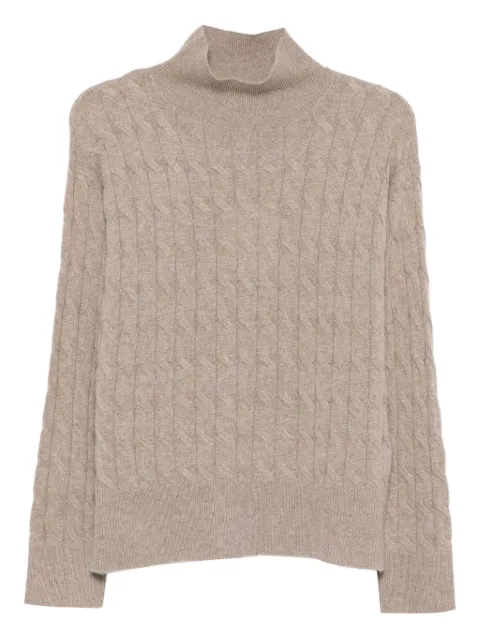 Marella cable-knit mock-neck sweater