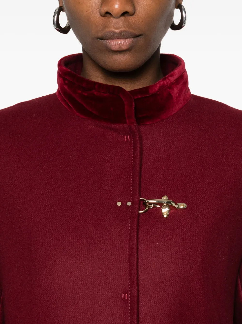 Fay Jas met fluwelen afwerking Rood