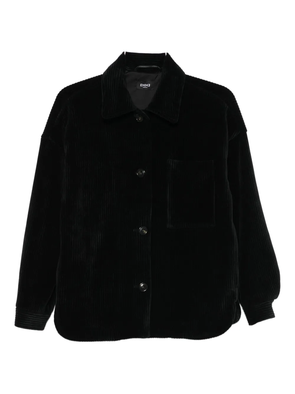 Marella Andy Corduroy Shirt Jacket In Black