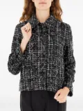Marella sequin-embellished tweed jacket - Black
