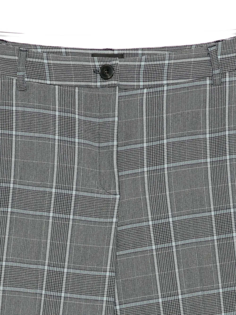 Marella Dany Check-pattern Trousers In Gray