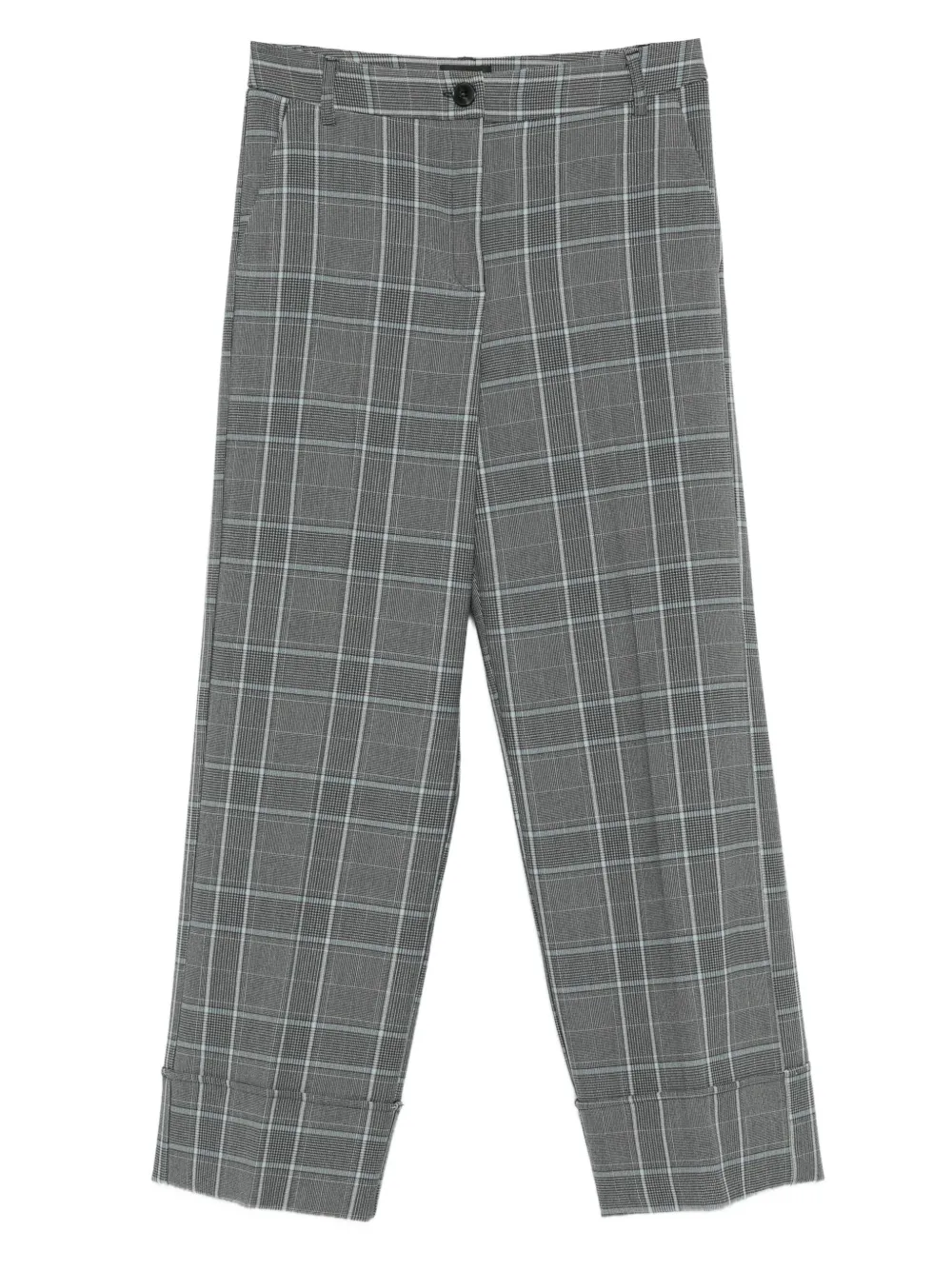 Marella Dany check-pattern trousers | Grey | Image 1