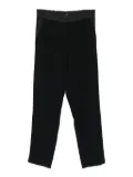 Marella elastic-waistband pocket trousers - Black