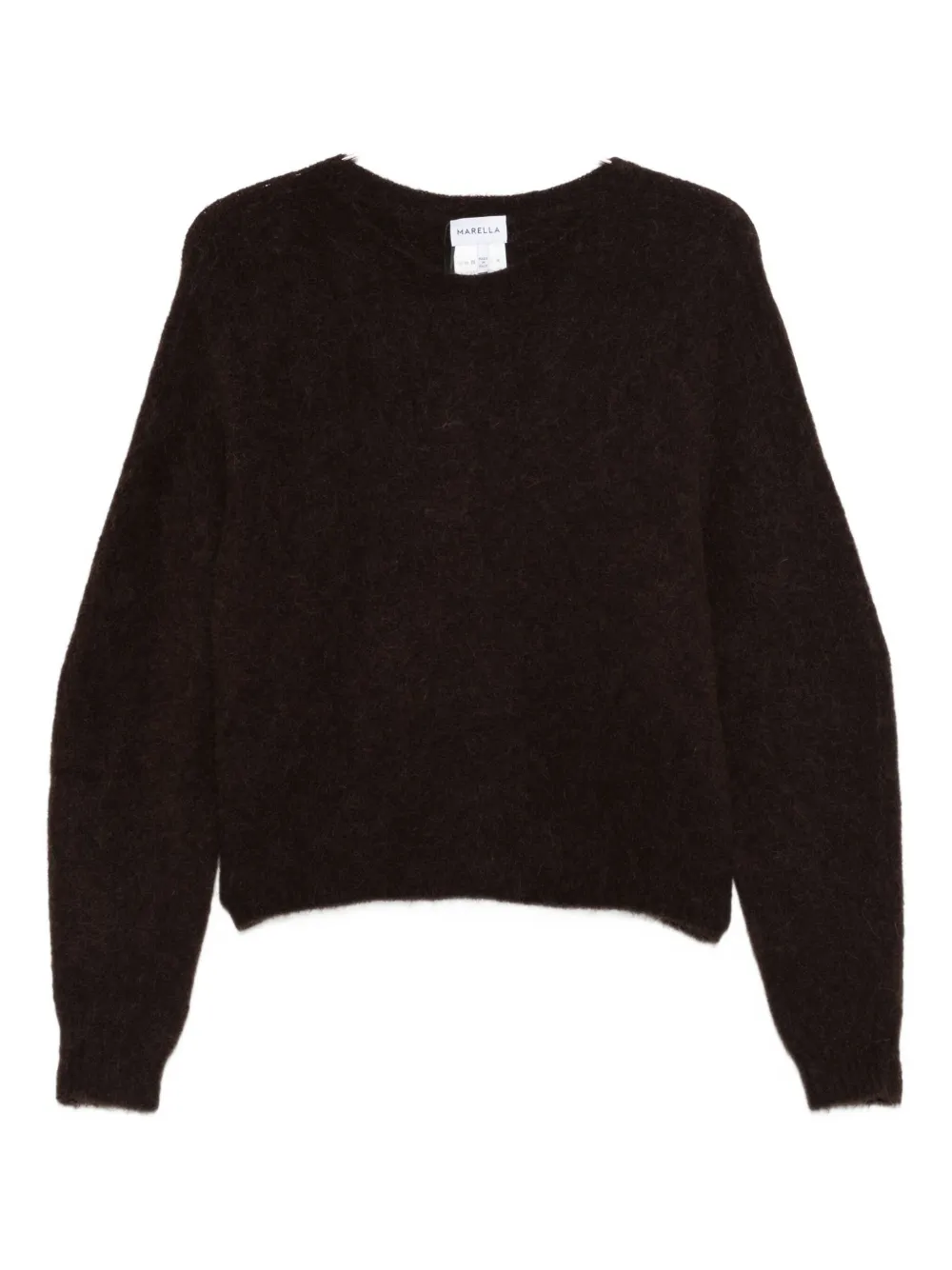 Marella Tania Round-neck Sweater In Black