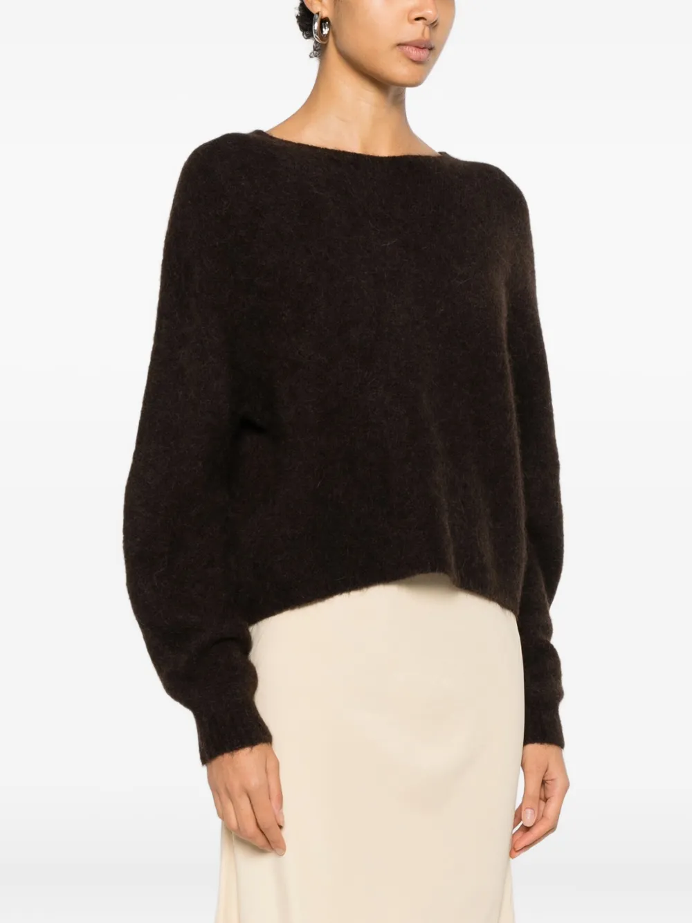 Marella Tania Round-neck Sweater In Black