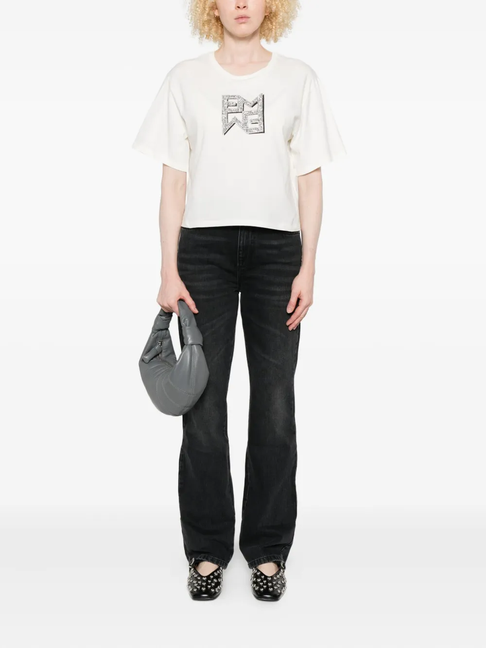 Marella T-shirt met logo Wit