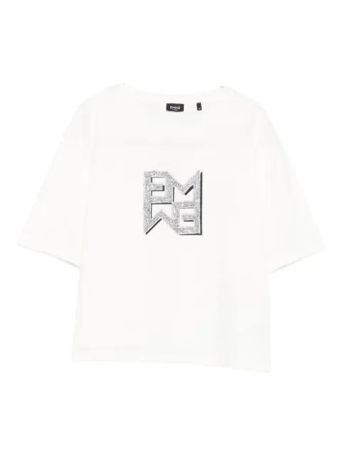 Marella embellished-logo T-shirt