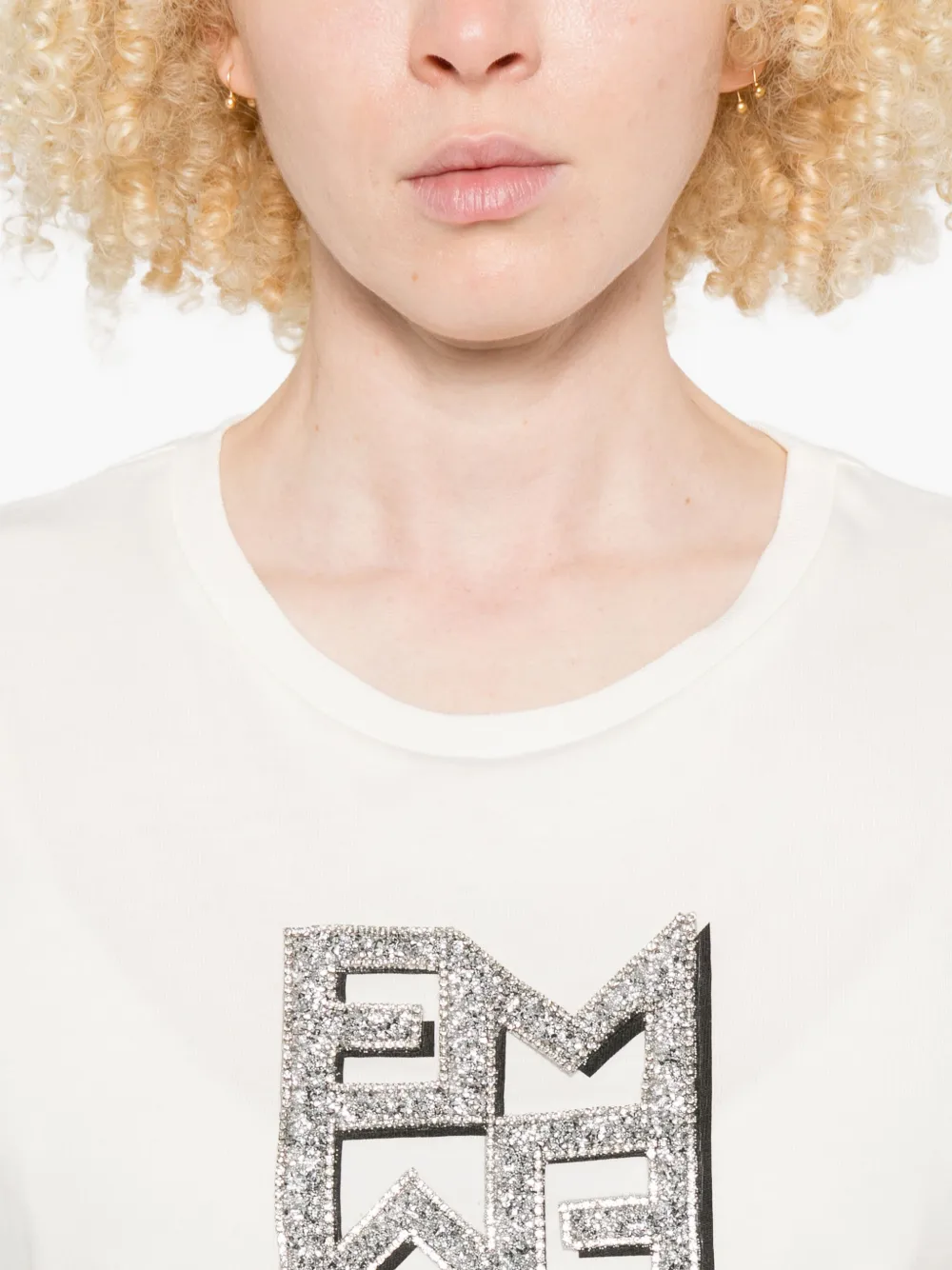 Marella T-shirt met logo Wit