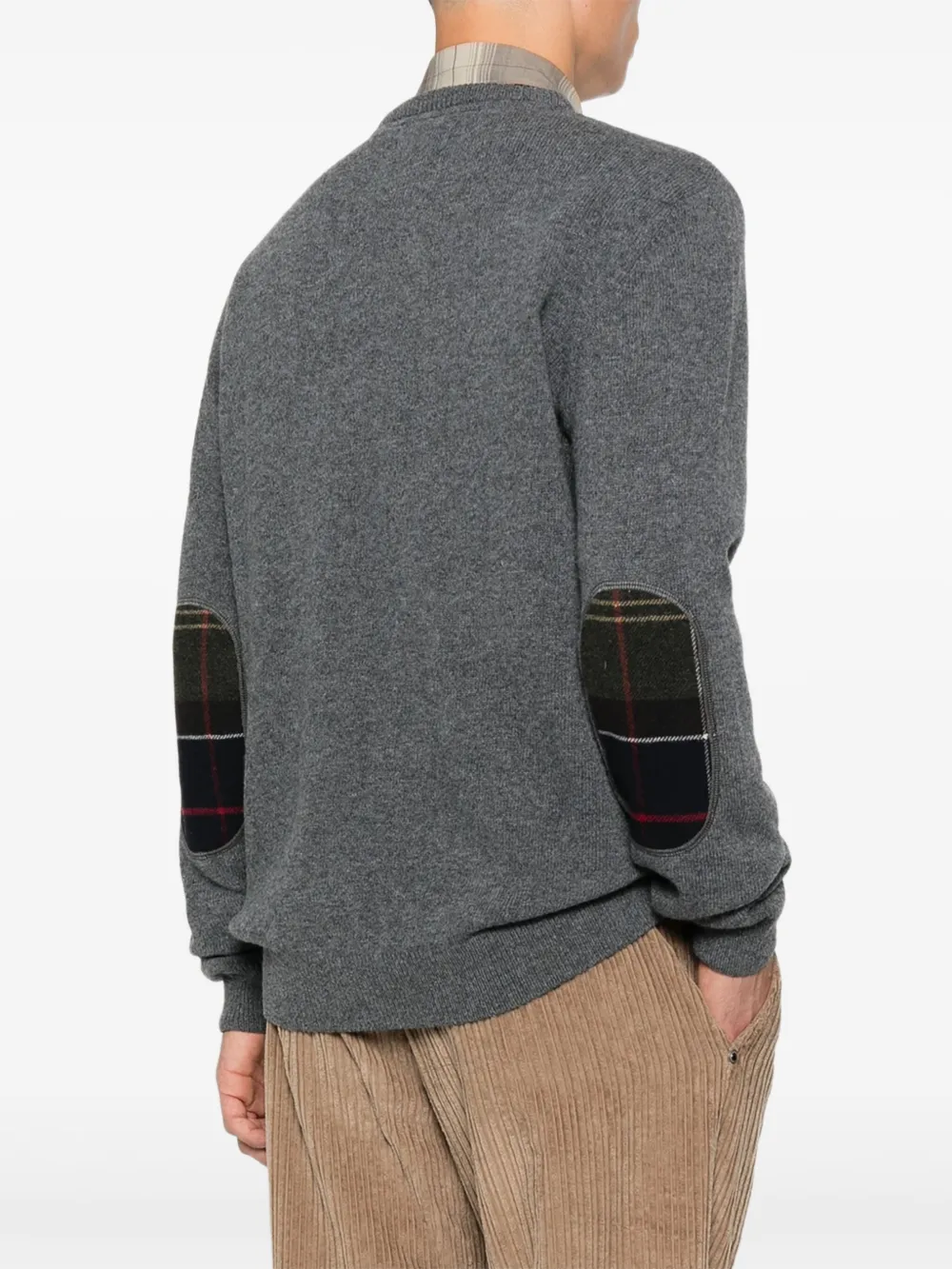 Barbour Wollen trui met ronde hals - Grijs