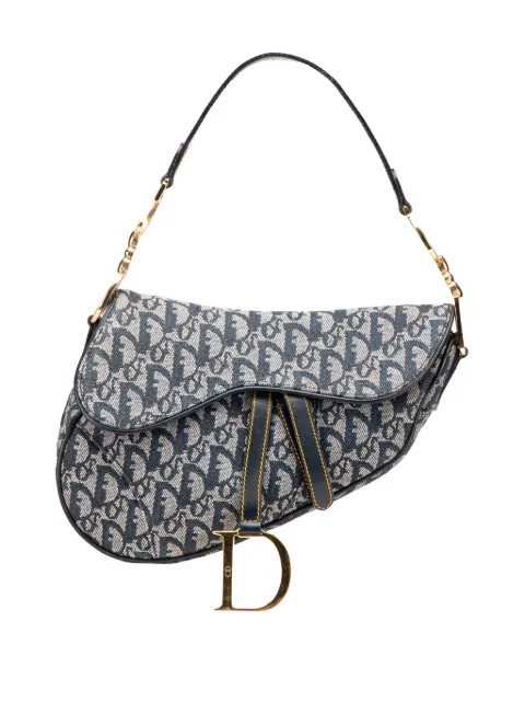 Christian Dior Pre-Owned 2001 Oblique Canvas Saddle Bag shoulder bag