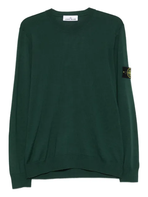 Stone Island crew-neck patch sweater