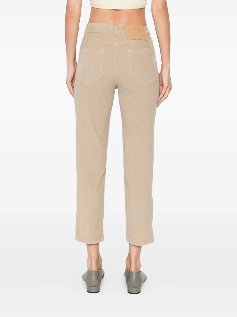DONDUP button-fly trousers Beige