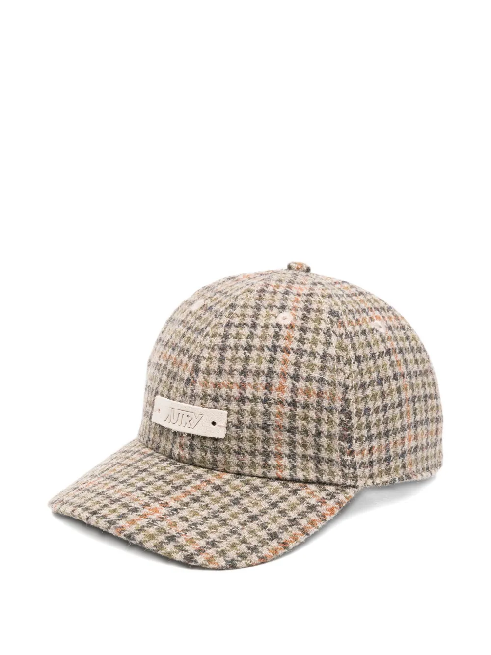 Autry Houndstooth-pattern Baseball Cap In Neutral