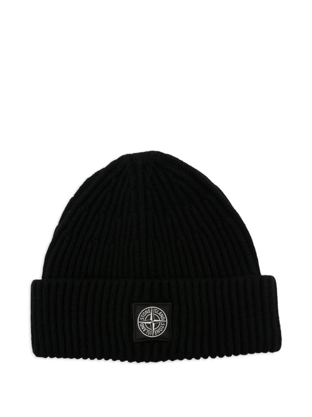 Stone Island Geribbelde muts Zwart