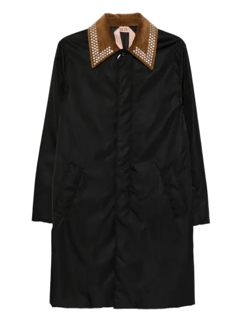 Nº21 studded-embellishment coat