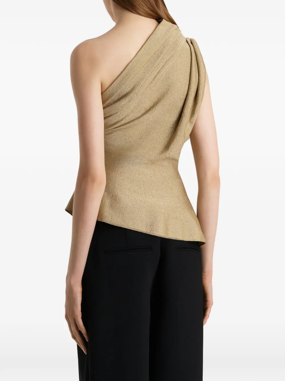  Khaite Blusa Aimee Drapeada - Amarillo 