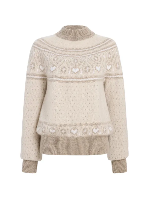 Khaite Guy Sweater in Light Multi in Neutrals