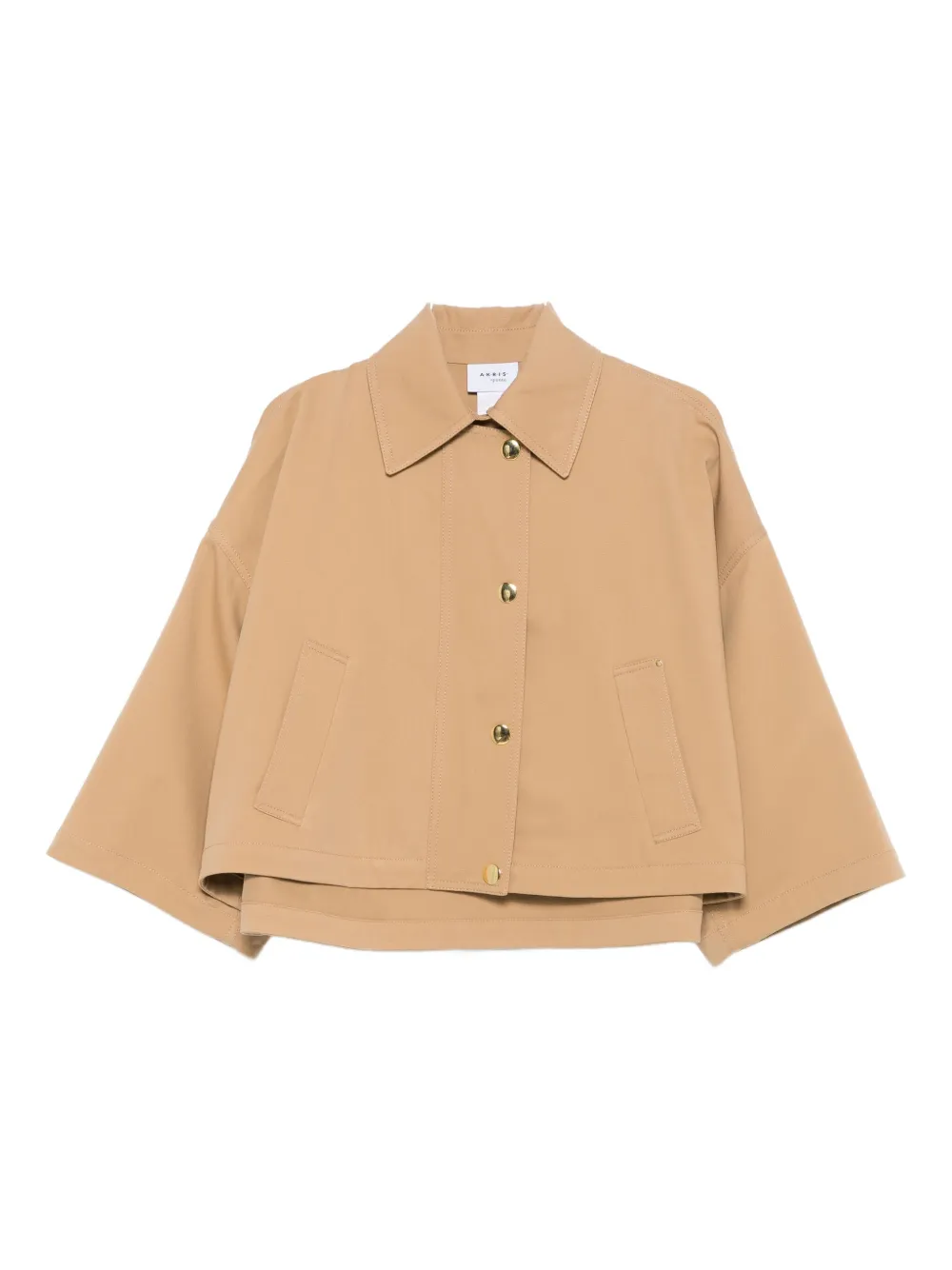 Akris Punto Water Repellent Cotton Garbardine Crop Car Coat In Neutral