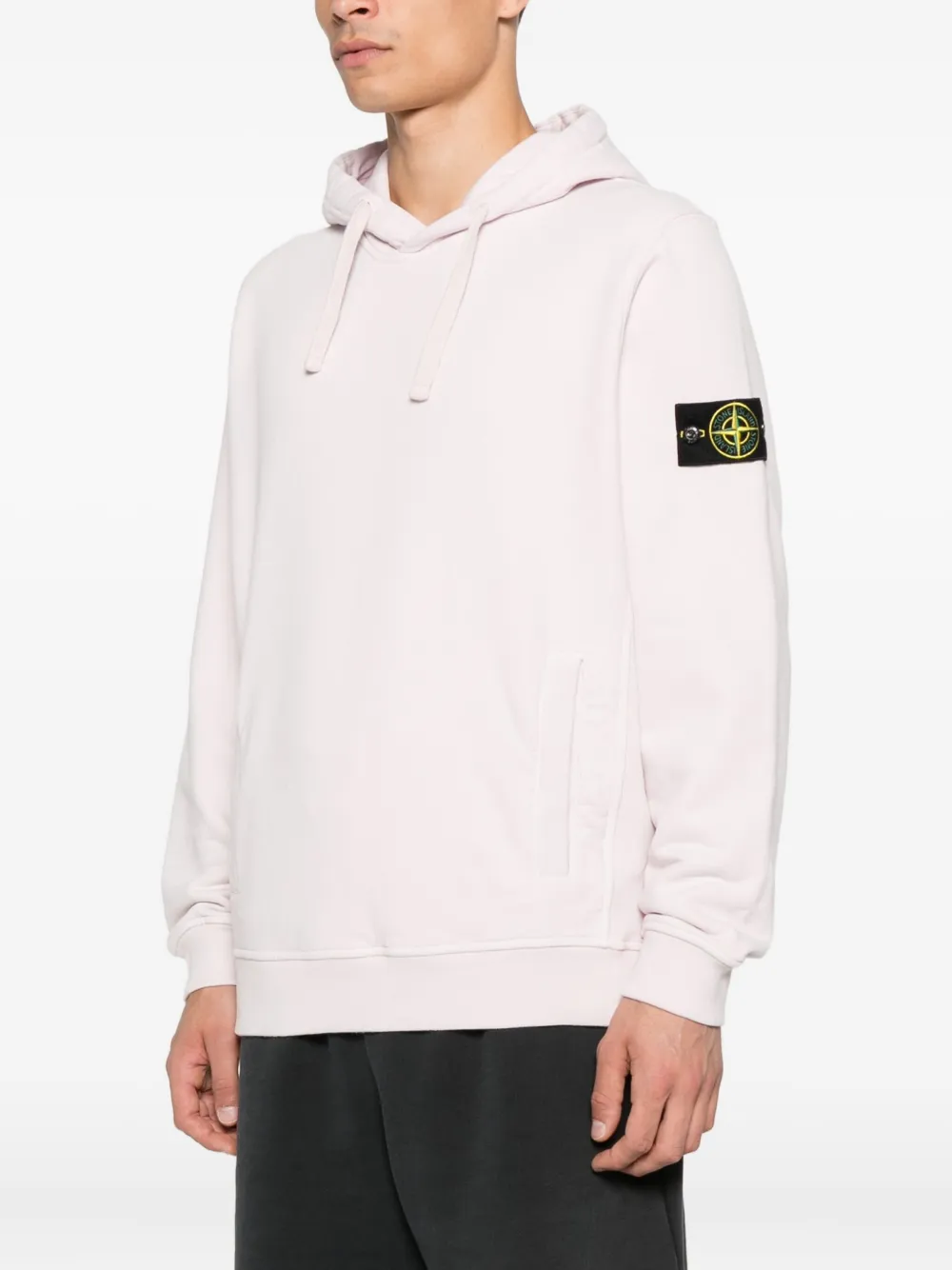 Stone Island Sweater met logopatch Roze