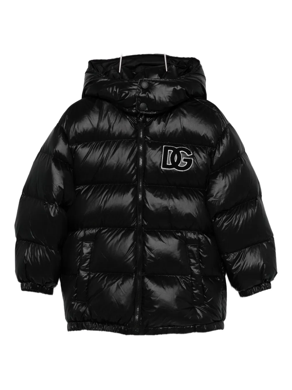 Dolce & Gabbana Kids DG-logo padded jacket - Nero