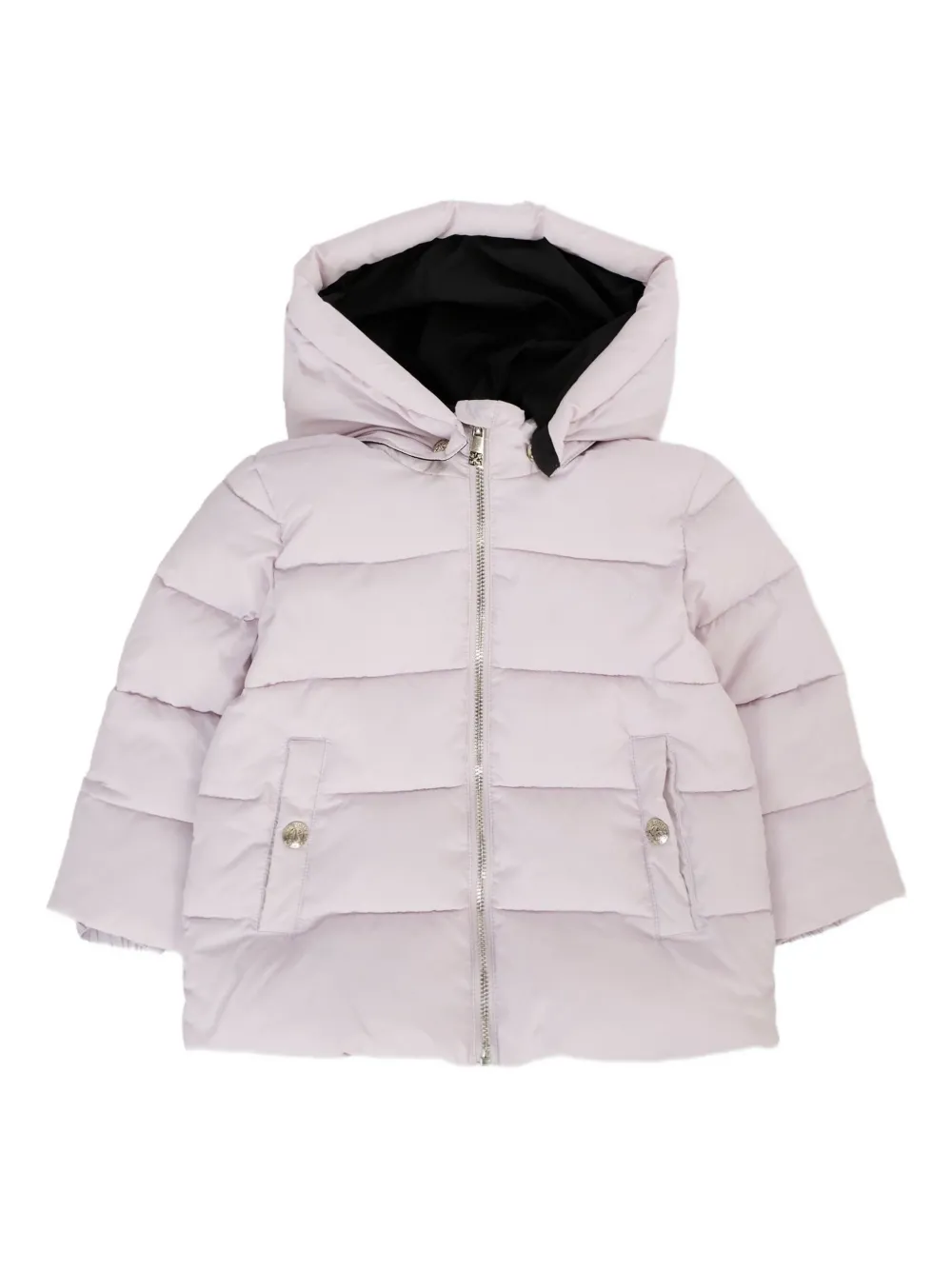 John Richmond Junior hooded quilted jacket Roze