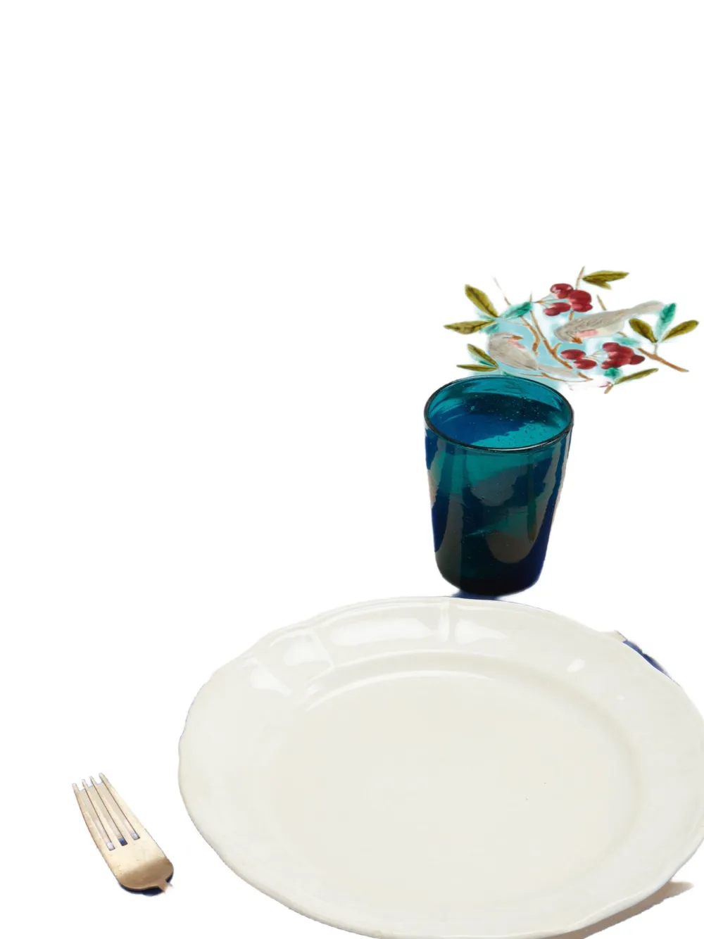 Lisa Corti Nizam Stripes Blu Rectangular Tablecloth In Blue
