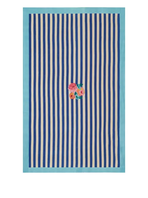 Lisa Corti striped floral tablecloth