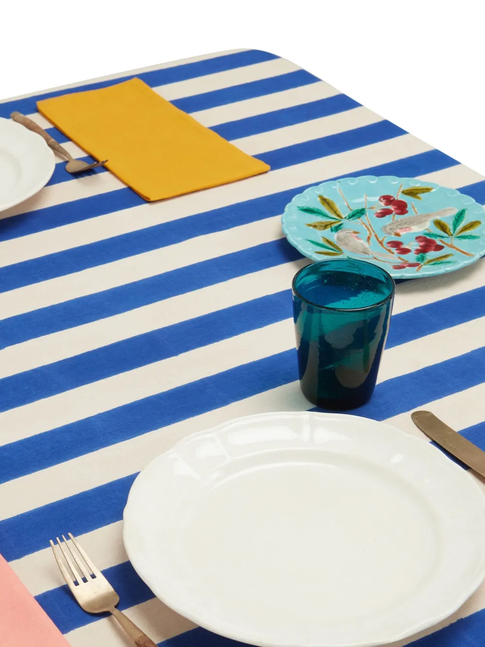 Lisa Corti striped floral tablecloth | Tableware | Image 2