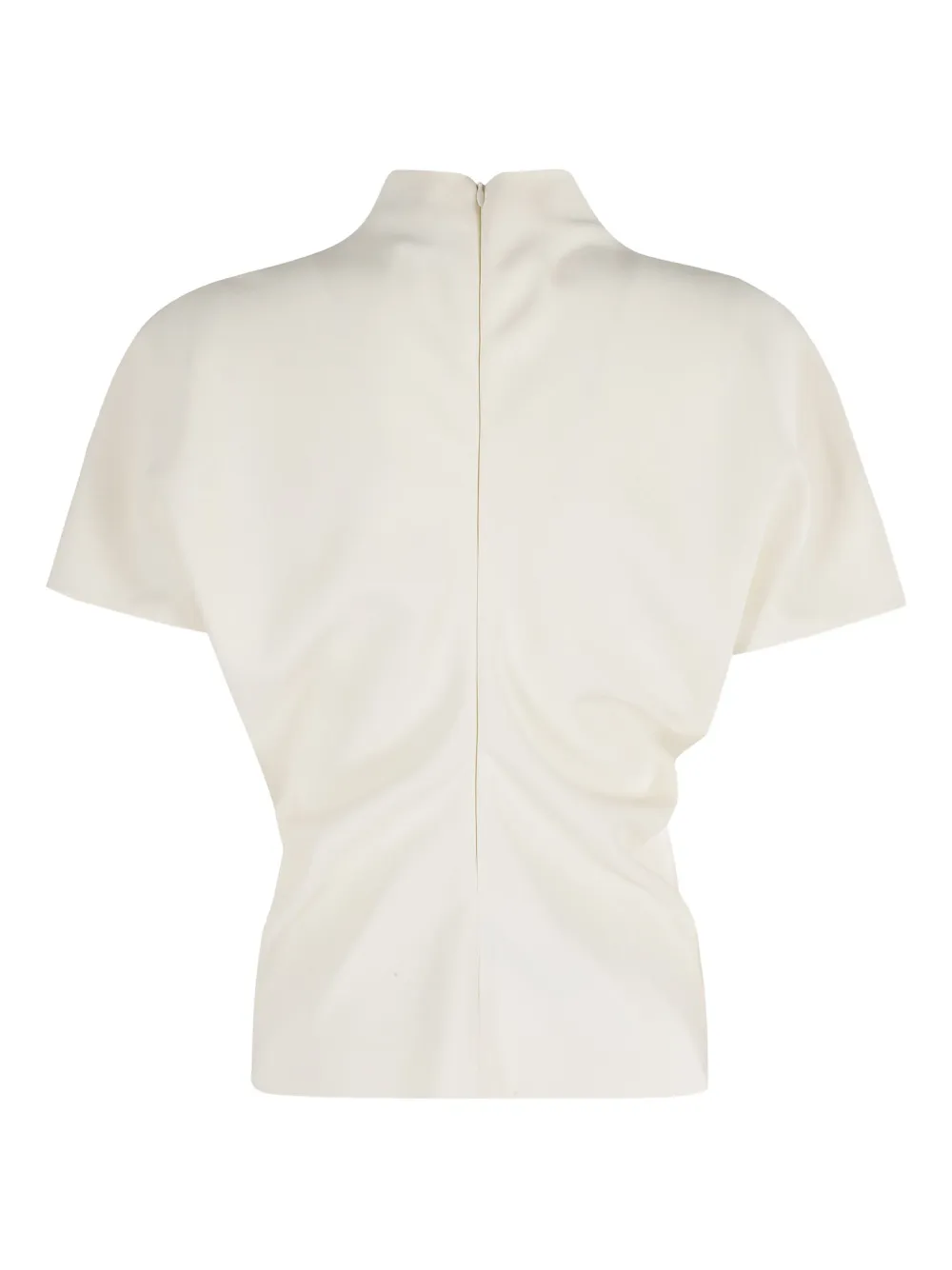 Federica Tosi mock-neck T-shirt Wit