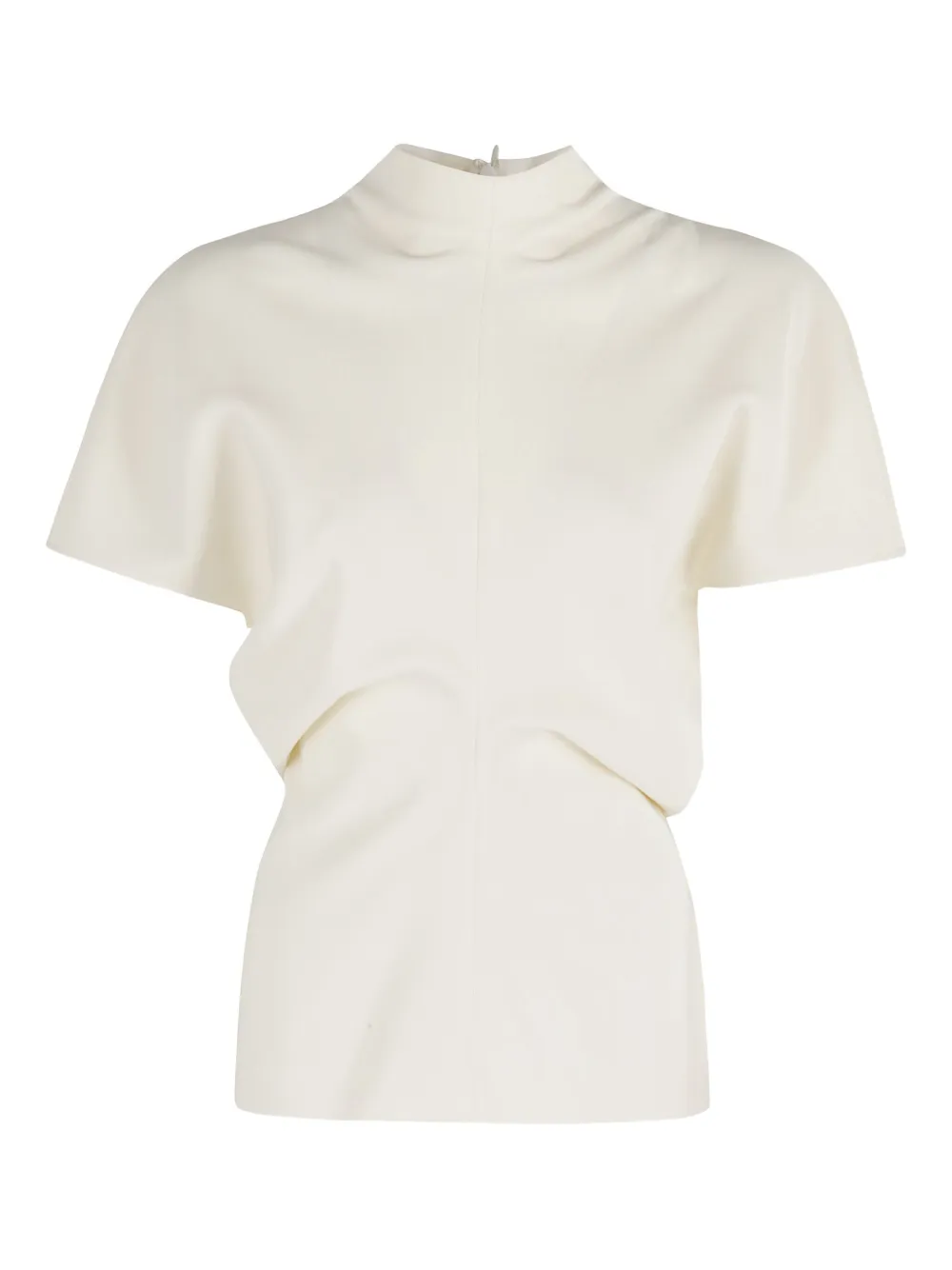 Federica Tosi mock-neck T-shirt Wit