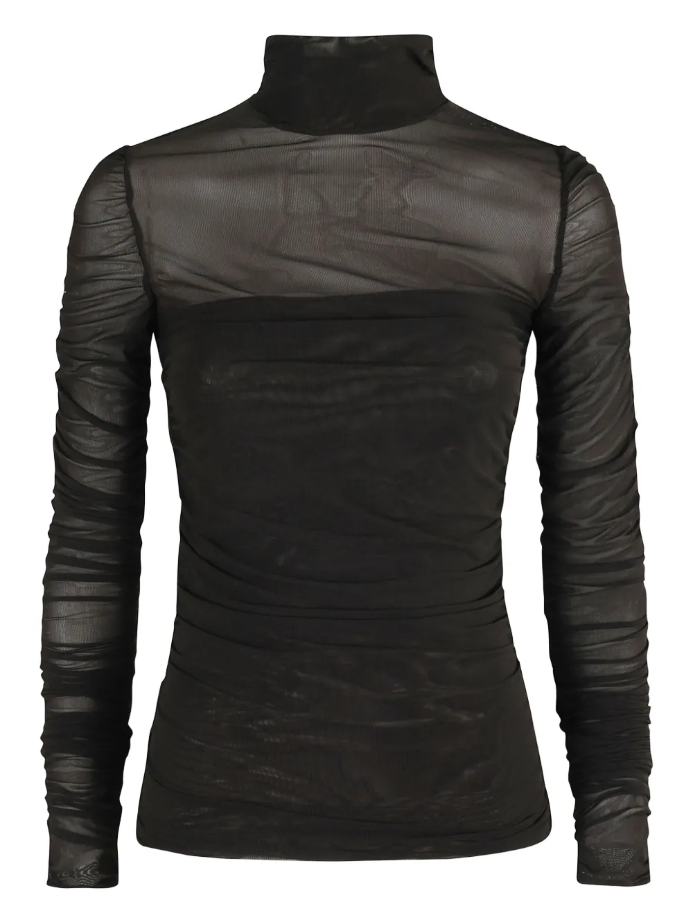Federica Tosi high-neck T-shirt Bruin