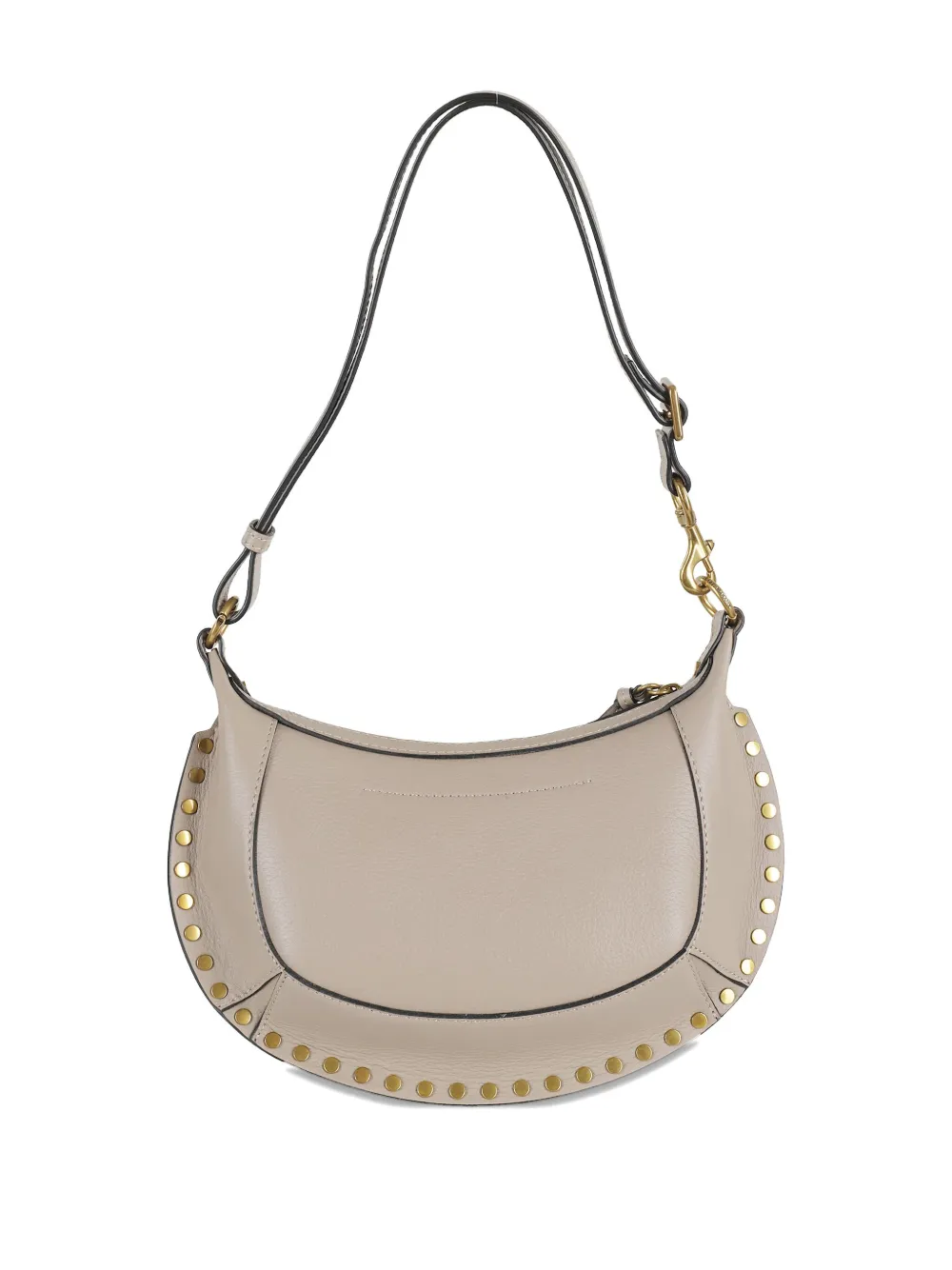 ISABEL MARANT Oskan Moon studded shoulder bag - Beige