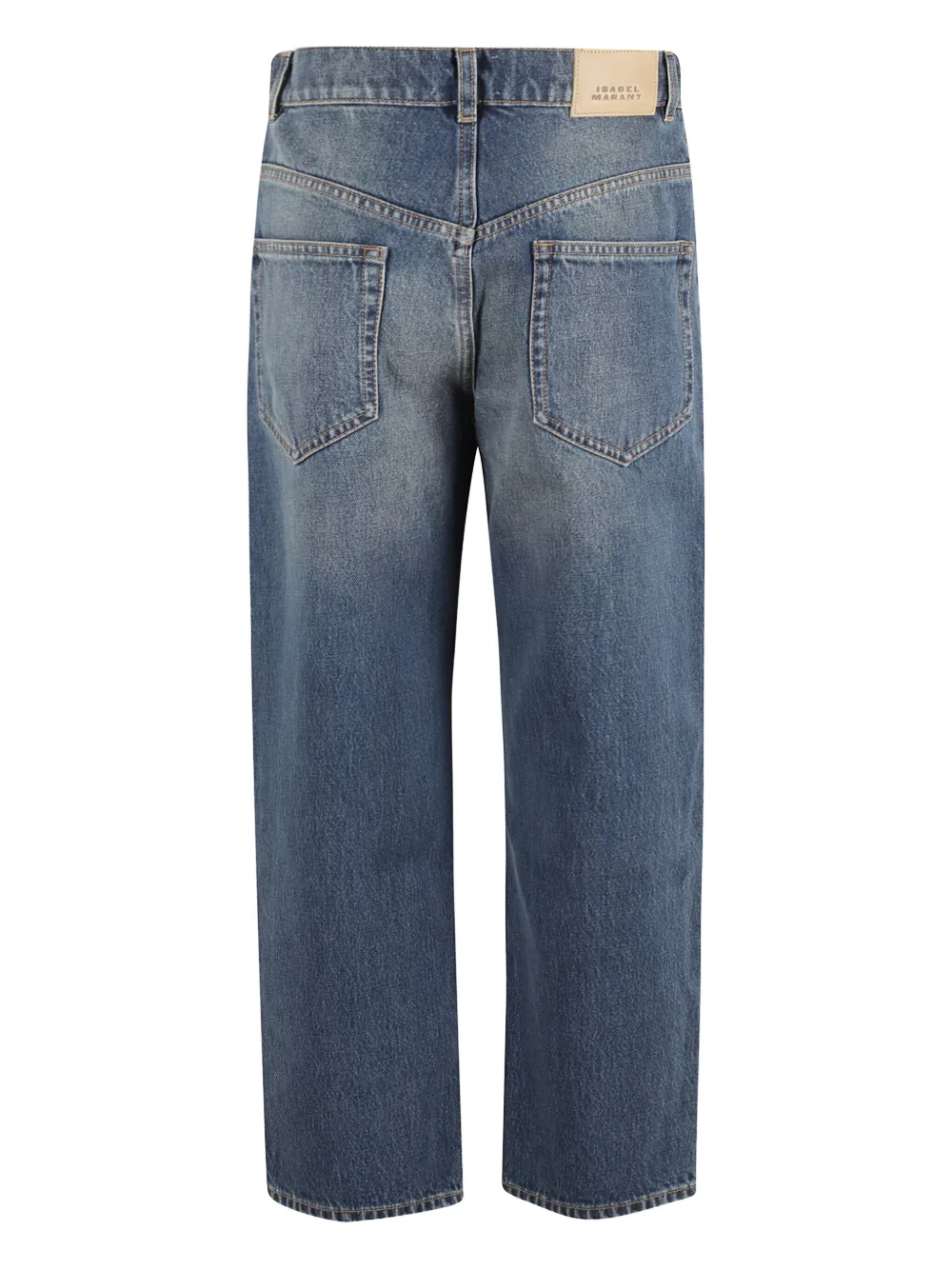 ISABEL MARANT faded-effect pocket jeans - Blauw