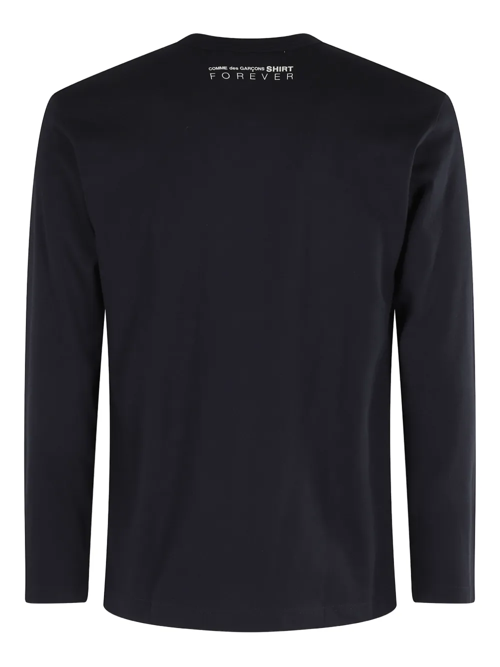 Comme Des Garçons Shirt T-shirt met logo en lange mouwen - Blauw