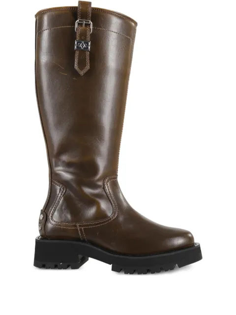 GANNI buckle-detail leather boots