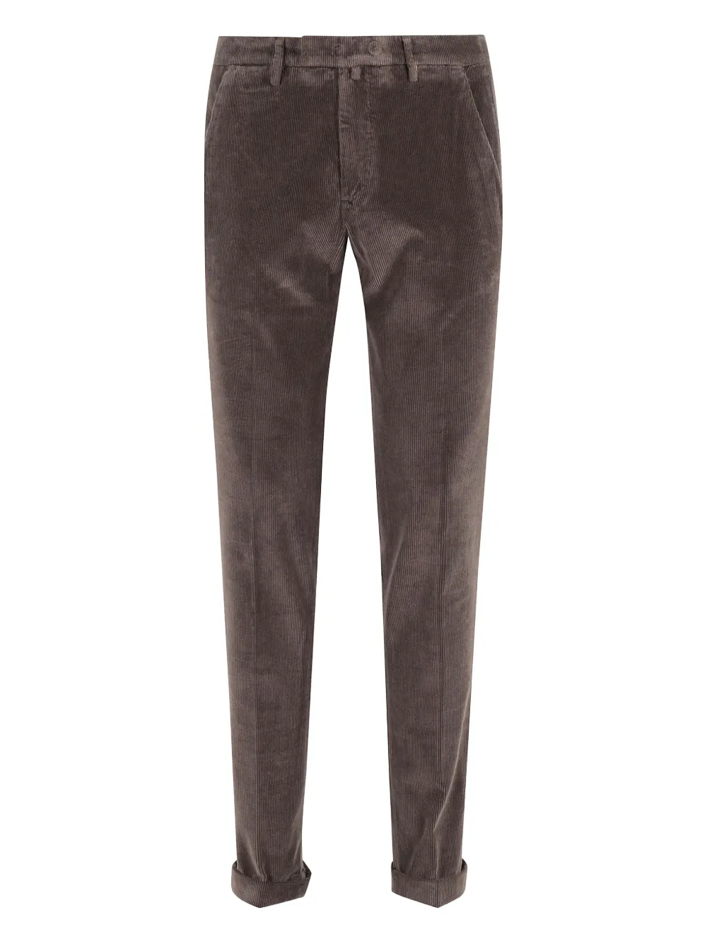 Briglia 1949 corduroy cuffed trousers Bruin