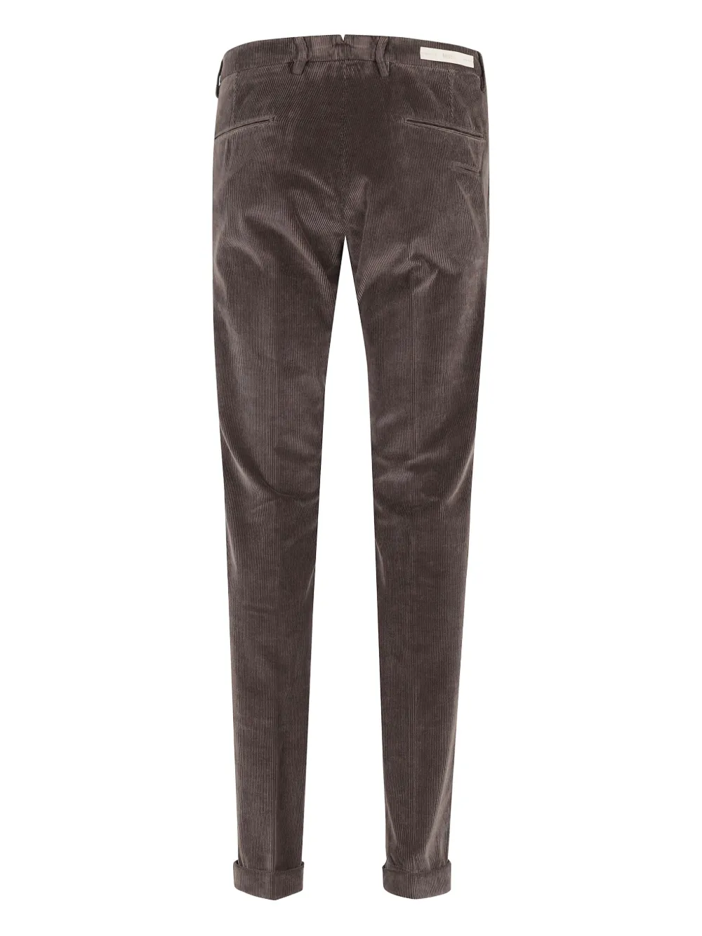 Briglia 1949 corduroy cuffed trousers Bruin