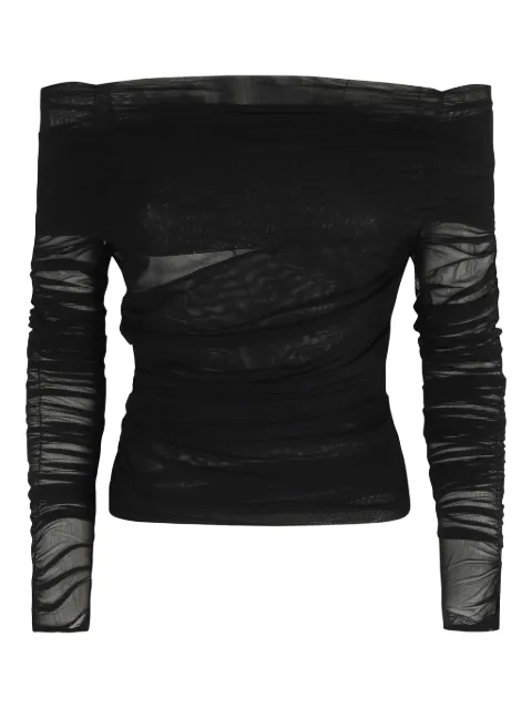 Federica Tosi off-shoulder mesh blouse