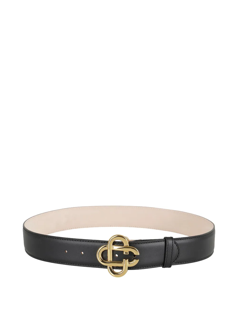 Casablanca logo-buckle leather belt - Nero