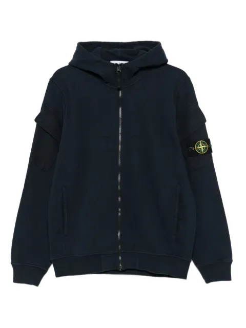 Stone Island 6100021 hooded pocket zip-up sweatshirt
