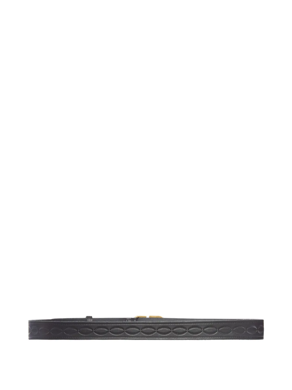 Valentino Garavani embossed leather belt - 0NO BLACK