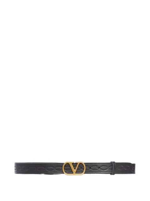 Valentino Garavani embossed leather belt