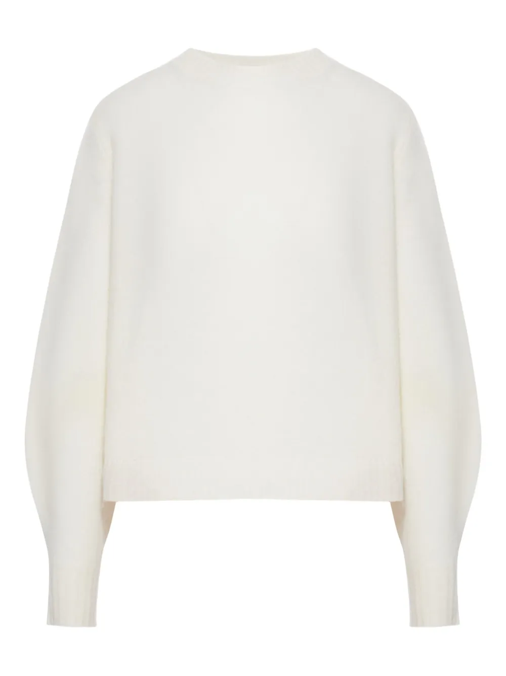 Max Mara Long Sleeve Sweater In White