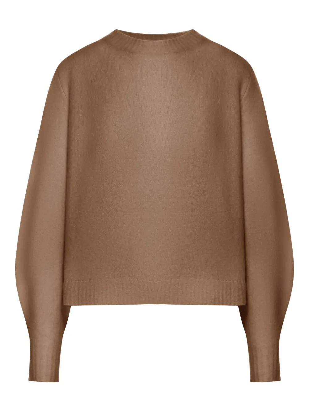 Max Mara Long Sleeve Sweater In Brown