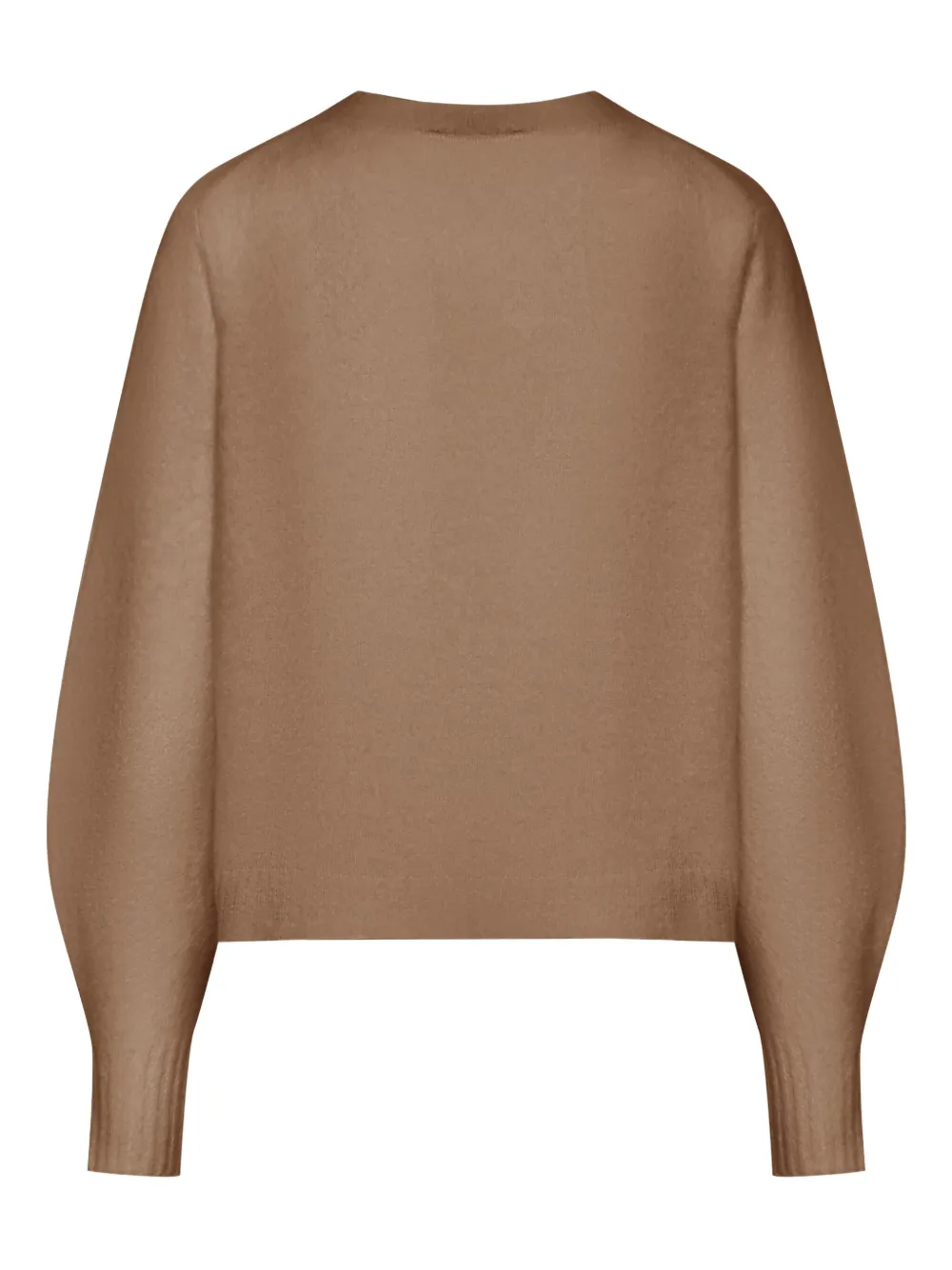 Max Mara Long Sleeve Sweater In Brown